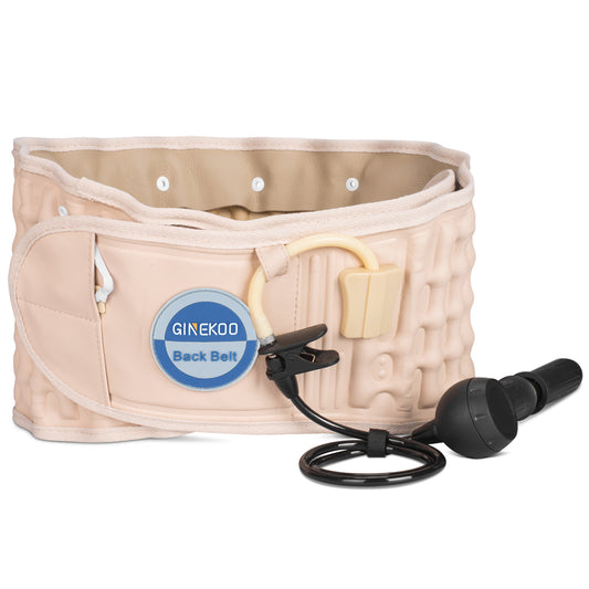 Physical Decompression Back Belt by GINEKOO -Spinal Air Traction Belt for Lower Back Pain Relief, Back Support & Lumbar Traction belt(29-49 inch Waists)